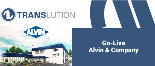 Alvin Goes Live with TransLution™ Software for Warehouse Management