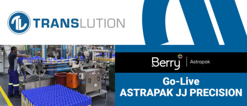 Astrapak JJ Precision uses TransLution Software to Print Job Labels and Scan Items for Job Receipts