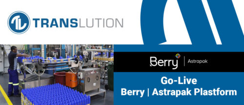 Berry | Astrapak Plastform uses TransLution™ Software to facilitate the movement and management of stock