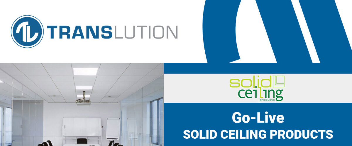 Solid Ceiling Products Chooses TransLution Software for Warehouse Management